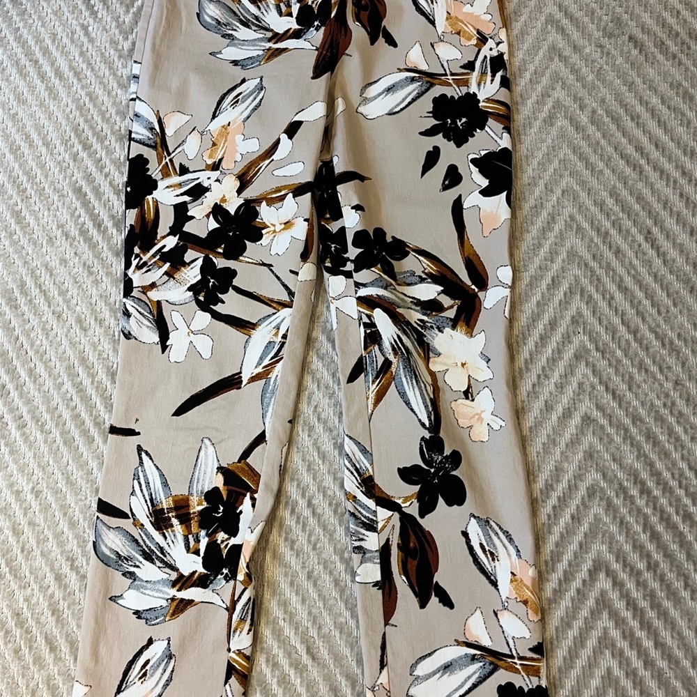 Black, brown, white pants